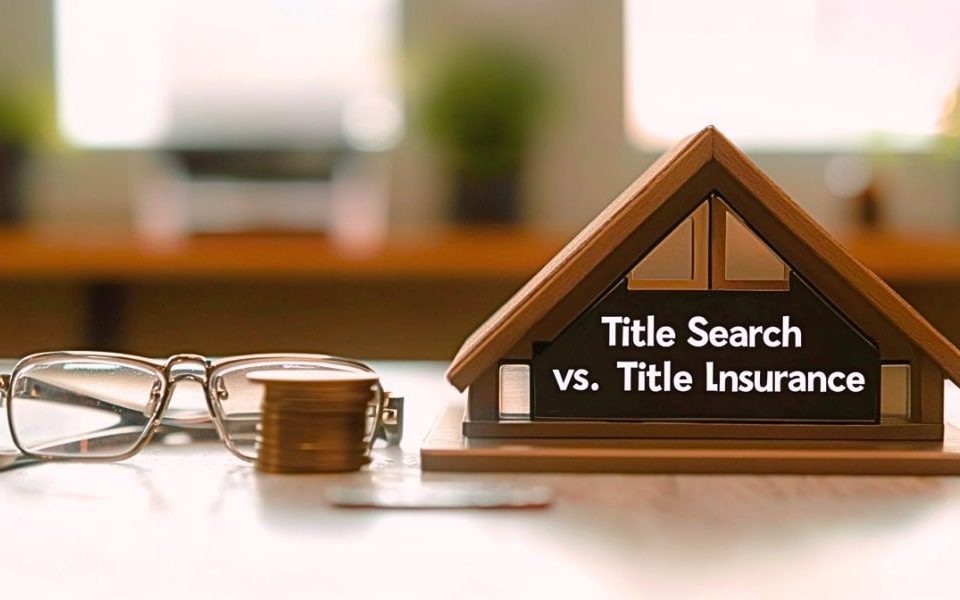 Title search vs. title insurance