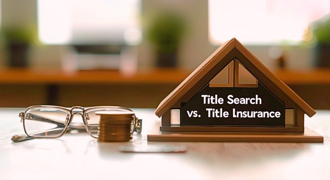 Title search vs. title insurance